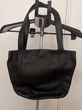 Vintage Coach Black Leather Lexington 4181 Tote Bag
